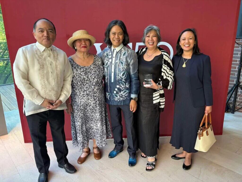 Renato Gandia (middle) poses with Philippine Ambassador Jose Victor V. Chan-Gonzaga, Patty Rivera, Grace Sanchez MacCall and Jennilee Austria-Bonifacio in Toronto, Ont. on June 1, 2026. Submitted photo