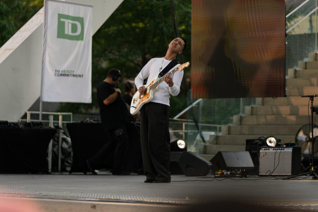 Filipino musician Fern performs on the main stage during the Mabuhay Philippines Festival. Photo by Luis Miguel De Castro