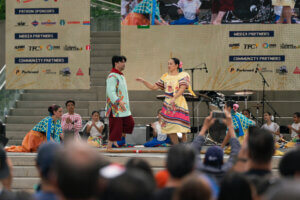 Filipino cultural performers take the stage during the Mabuhay Philippines Festival. Photo by Luis Miguel De Castro