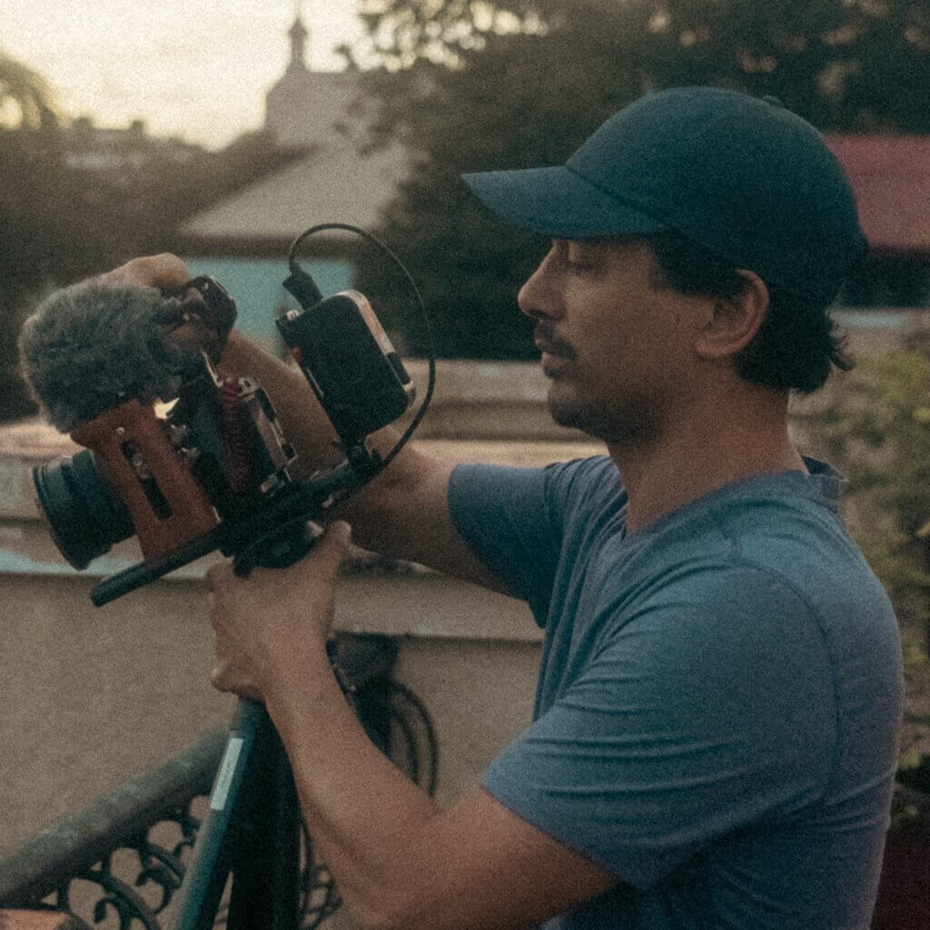 Carlo Alcos filming his documentary "Outsiderness", Submitted photo